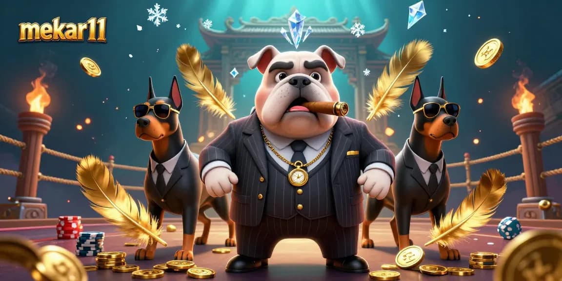 Experience thrilling action with mekar11 in this vibrant 3D animated casino scene full of dynamic betting elements.