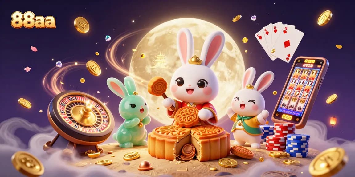 Win thrilling jackpots at 88aa with a vibrant casino illustration full of exciting elements.