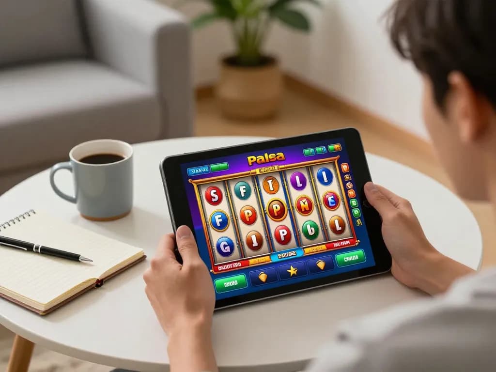 Engaging in strategic online slot pulsa gaming at home in a cozy environment