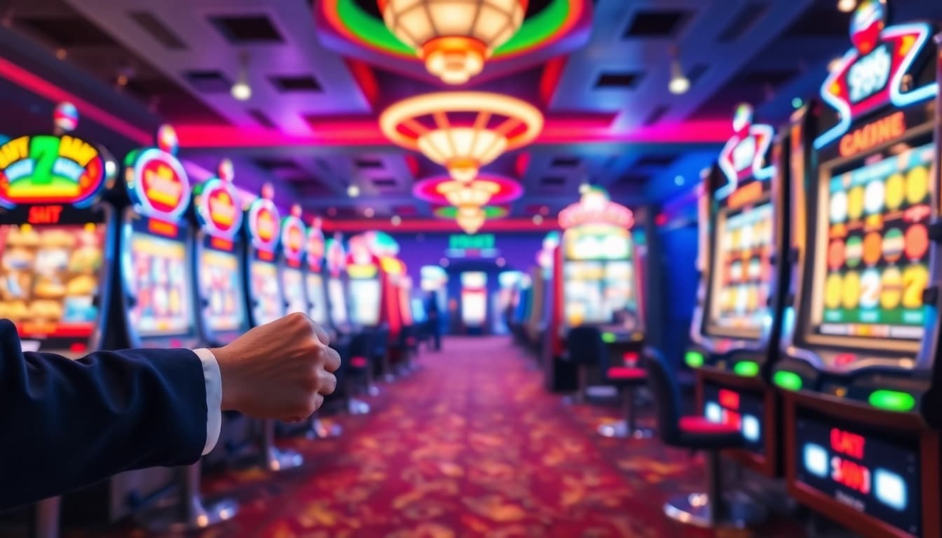 Engage with the excitement of daftar slot totoplay88 on a lively casino floor.