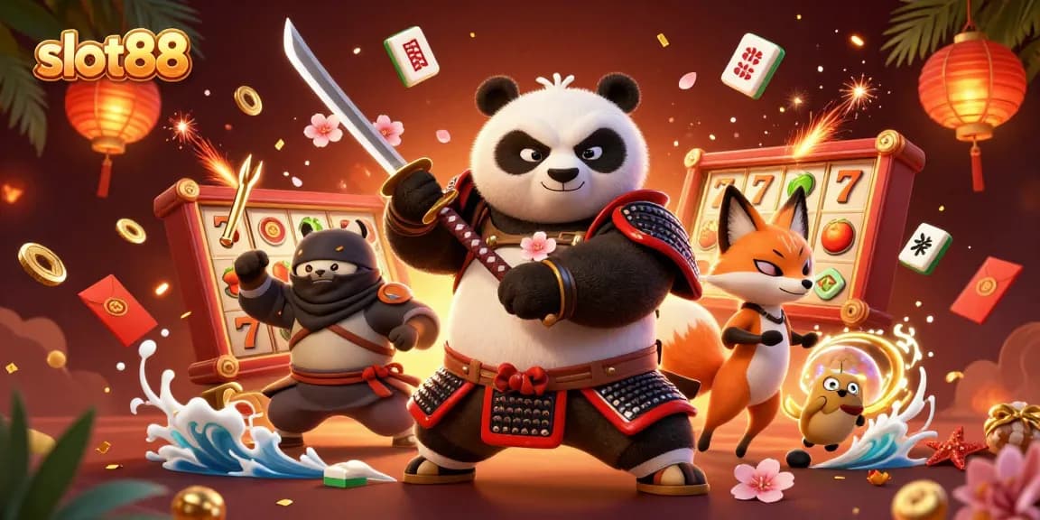 Experience slot88 excitement with dynamic characters and vibrant casino elements in action.