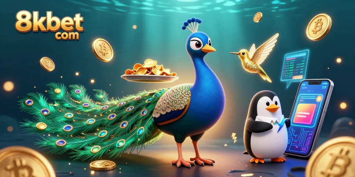 Experience thrilling gameplay at 8xbet com with vibrant casino characters and crypto elements.