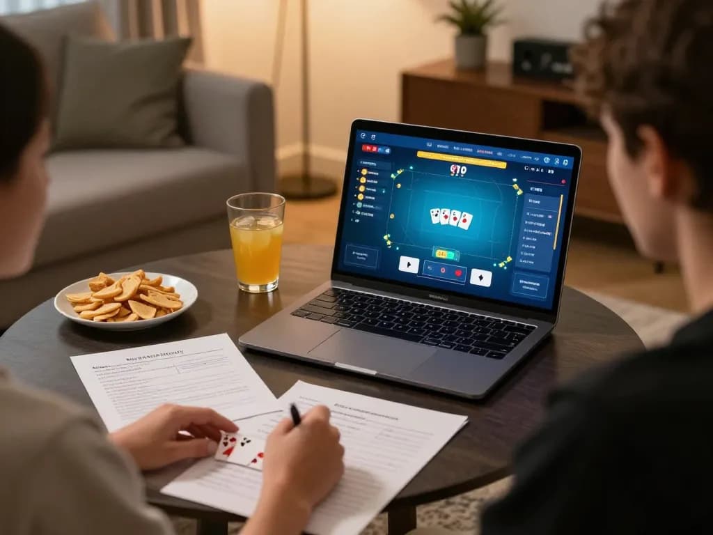 Playing poker online at home with strategies in view, focusing on 789 gaming strategies.
