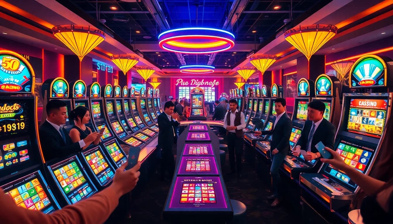 Menangkan permainan slot88 yang menarik dengan mesin slot berwarna-warni.