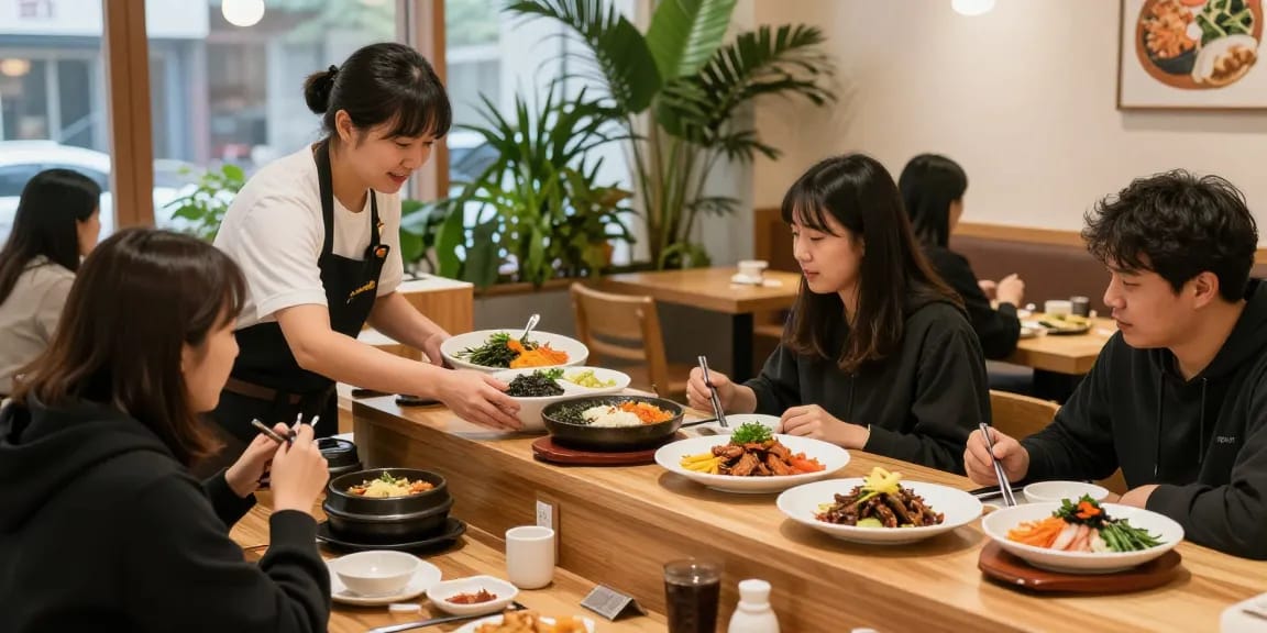 Delicious dishes at 상봉동 한국관 restaurant with inviting atmosphere and friendly service