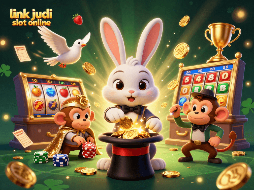 Link judi slot online memikat dengan ilustrasi 3D sihir penuh uang emas dan kesenangan!