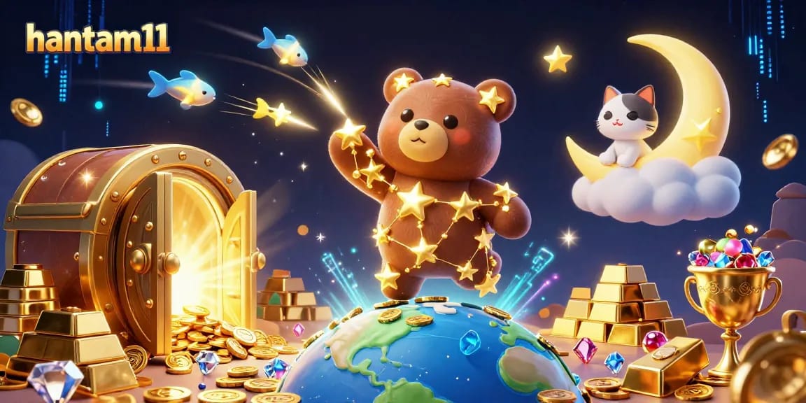 Engage with the stunning world of hantam11, where golden stars and treasures create thrilling gaming adventures.