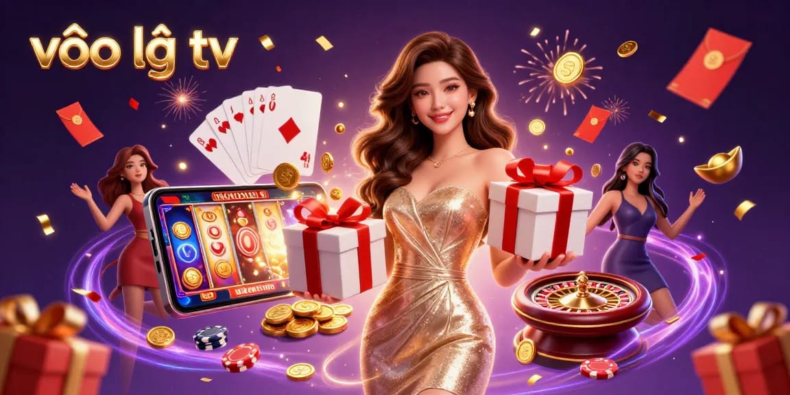 Spin and win with vào lưới tv, a vibrant casino illustration showcasing winning elements and lively atmosphere.