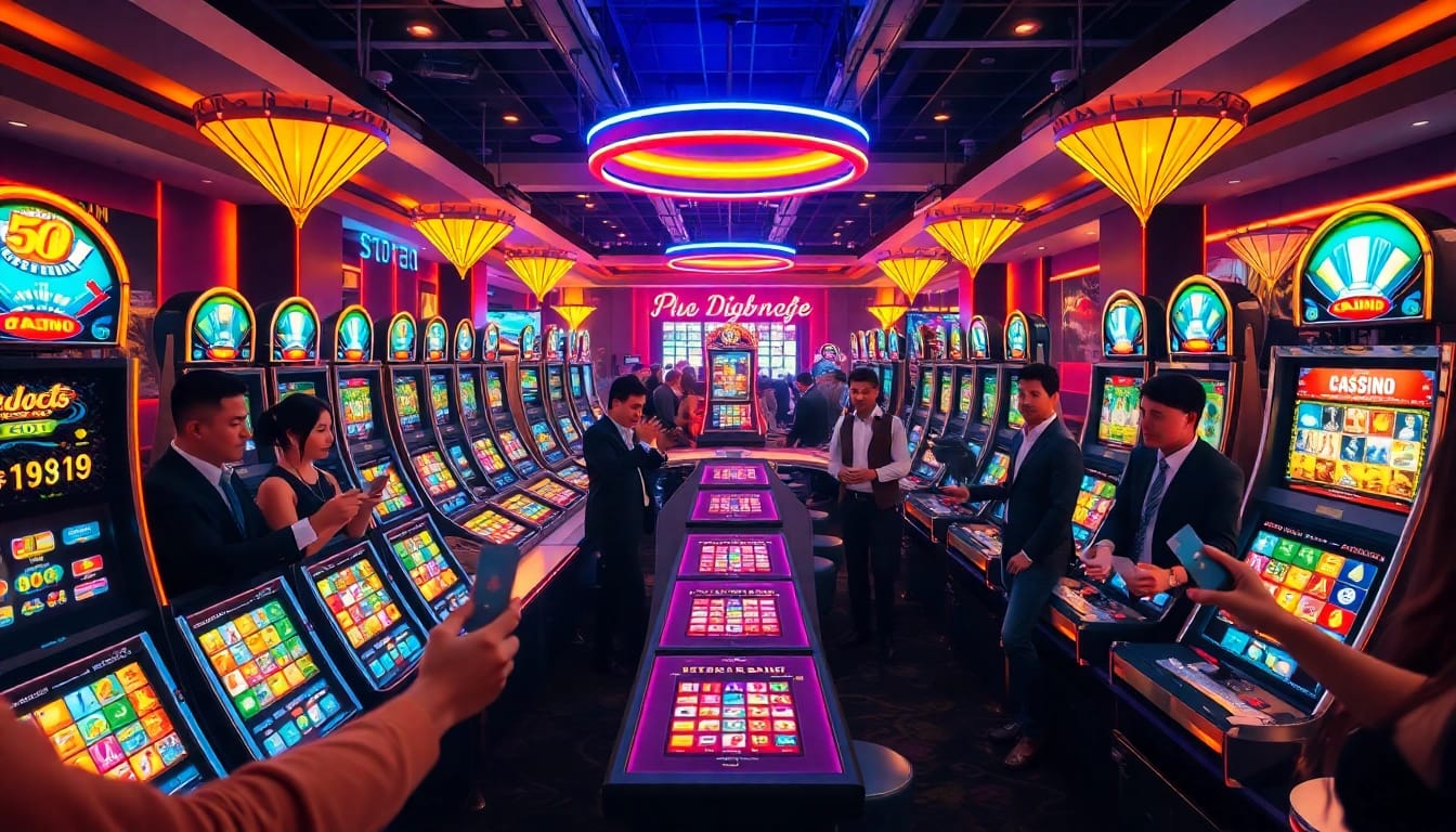 Menangkan permainan slot88 yang menarik dengan mesin slot berwarna-warni.