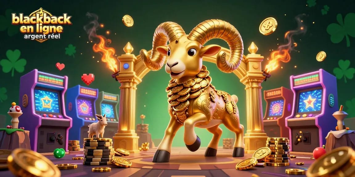 Jouez au blackjack en ligne argent réel avec des illustrations dynamiques, des cartes et des jetons.