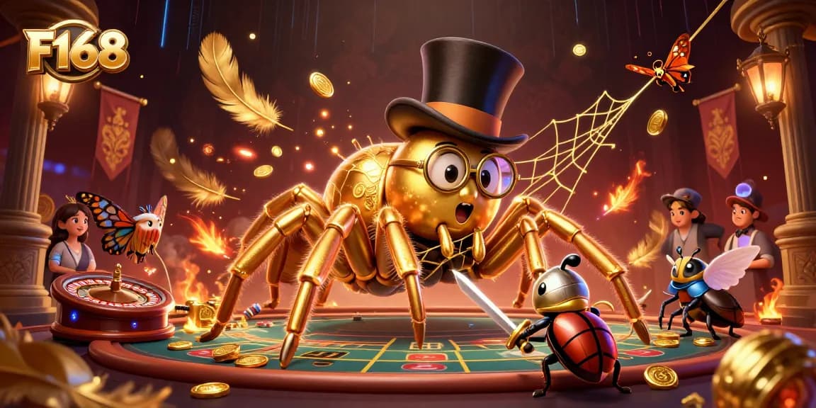 Engage in thrilling games at F168 with vivid scenes of dynamic casino action.