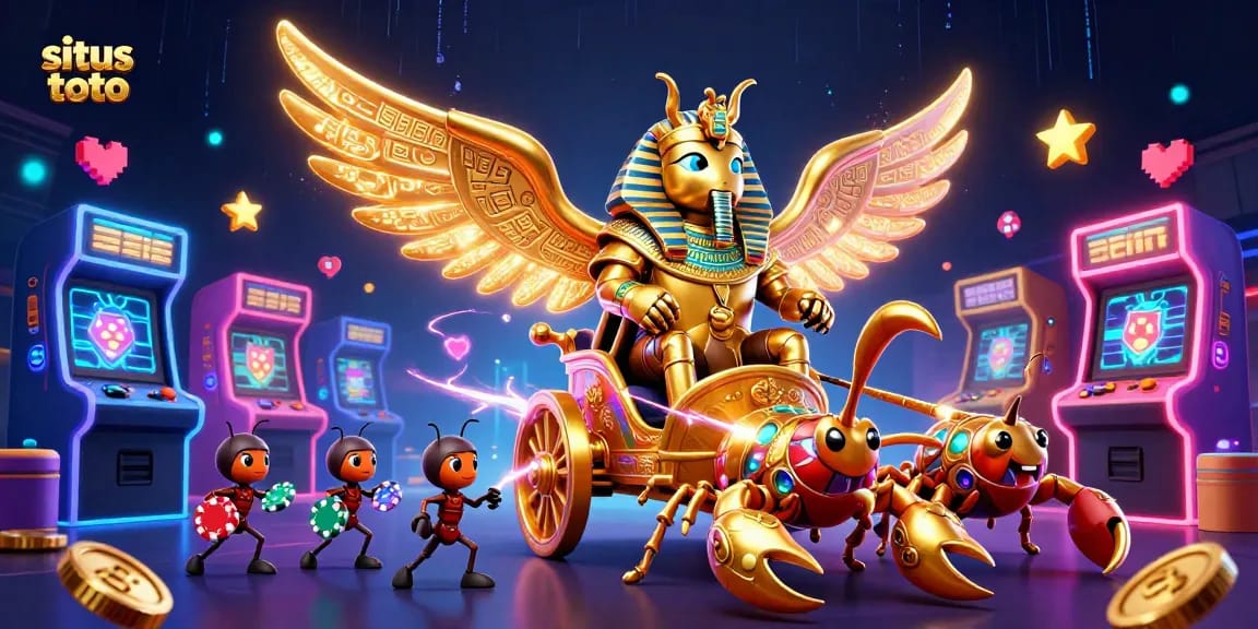 Engage with the exhilarating world of situs toto as golden scarab heroes conquer the digital casino realm.