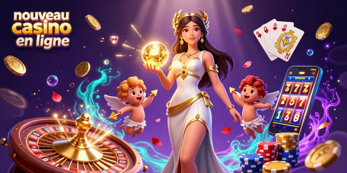 Découvrez l'excitation du nouveau casino en ligne avec des visuels époustouflants et des éléments de casino vibrants.