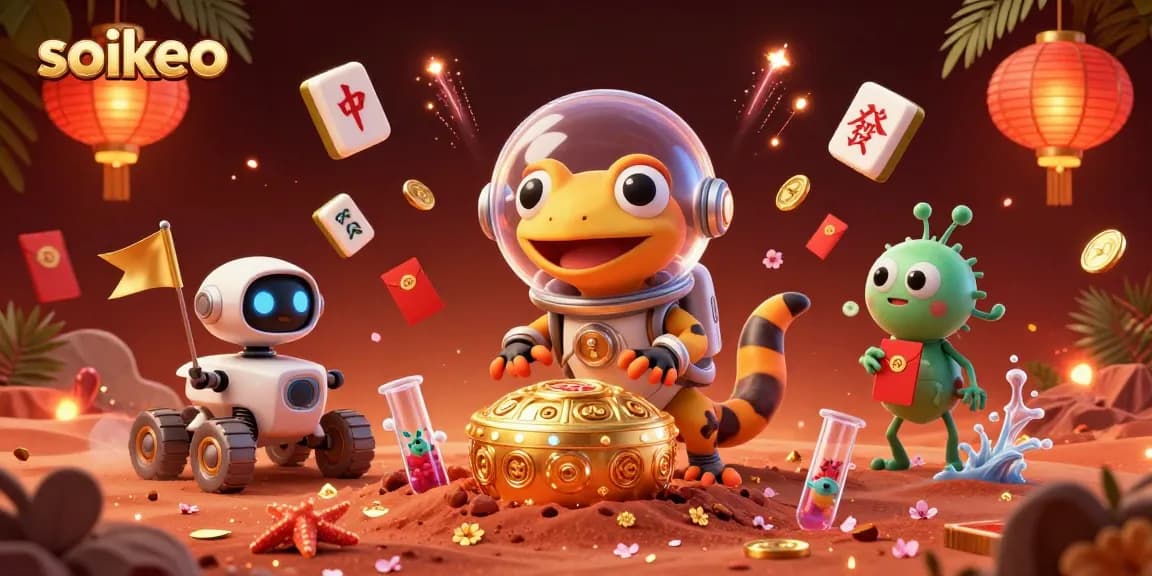 Soi keo reveals a captivating Martian casino scene with vibrant colors, showcasing unique gambling elements.