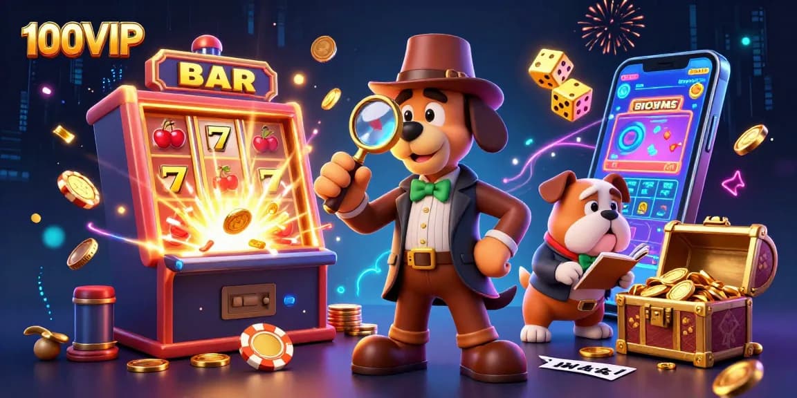 Engage in thrilling casino adventures at 100VIP with dynamic characters and exciting game elements.