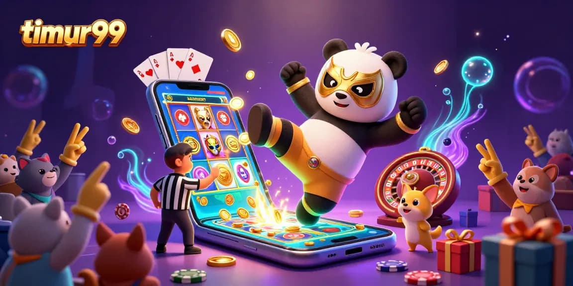 Experience the thrill of timur99's online casino with dynamic game elements and vibrant visuals.