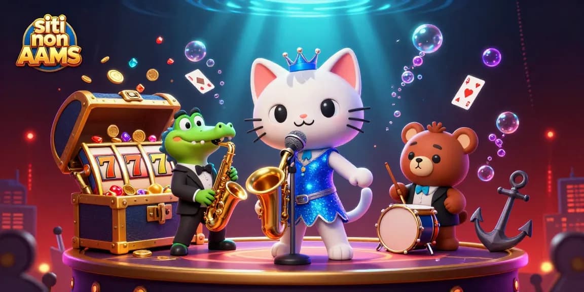 Scopri il gioco d'azzardo vivace su siti non AAMS con personaggi vibranti ed elementi dinamici di casinò.