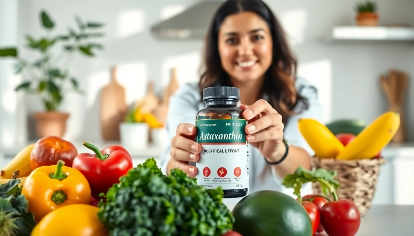 Learn about safe astaxanthin dosage with a nutritionist showcasing astaxanthin supplements.