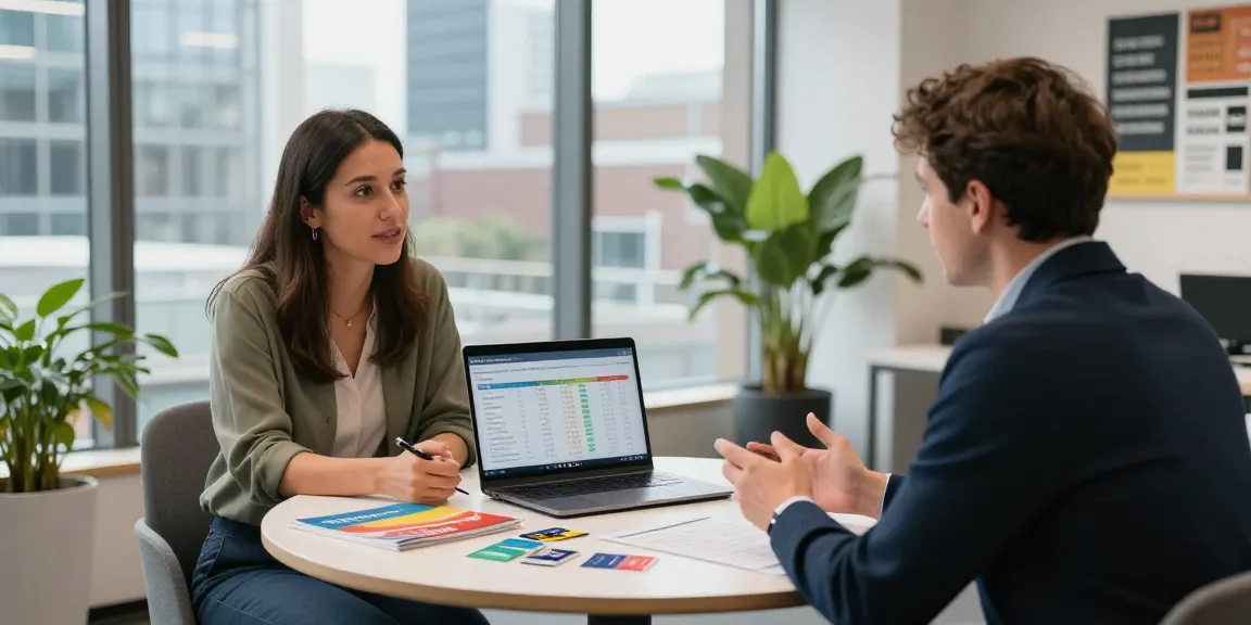 Consultation about big six energy suppliers with an advisor and business owner in a modern office setting