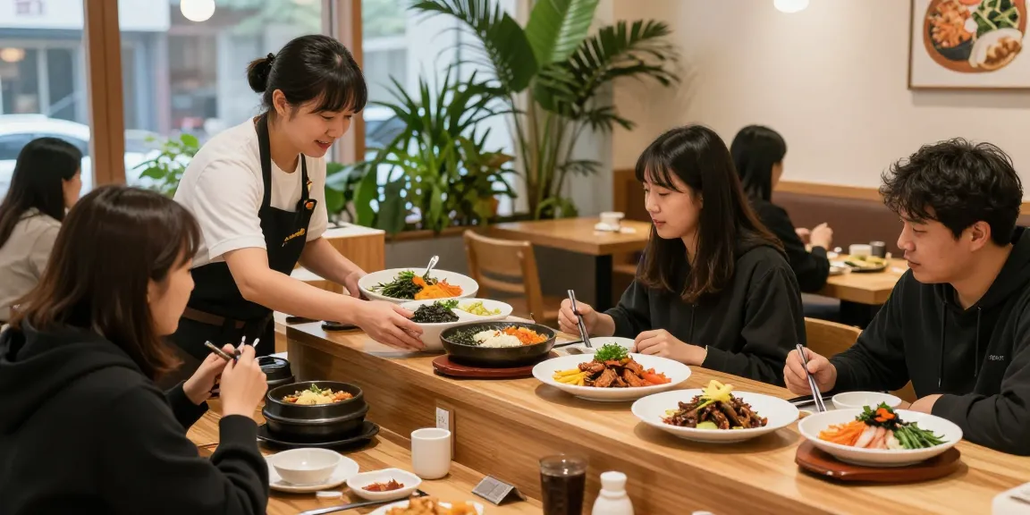 Delicious dishes at 상봉동 한국관 restaurant with inviting atmosphere and friendly service