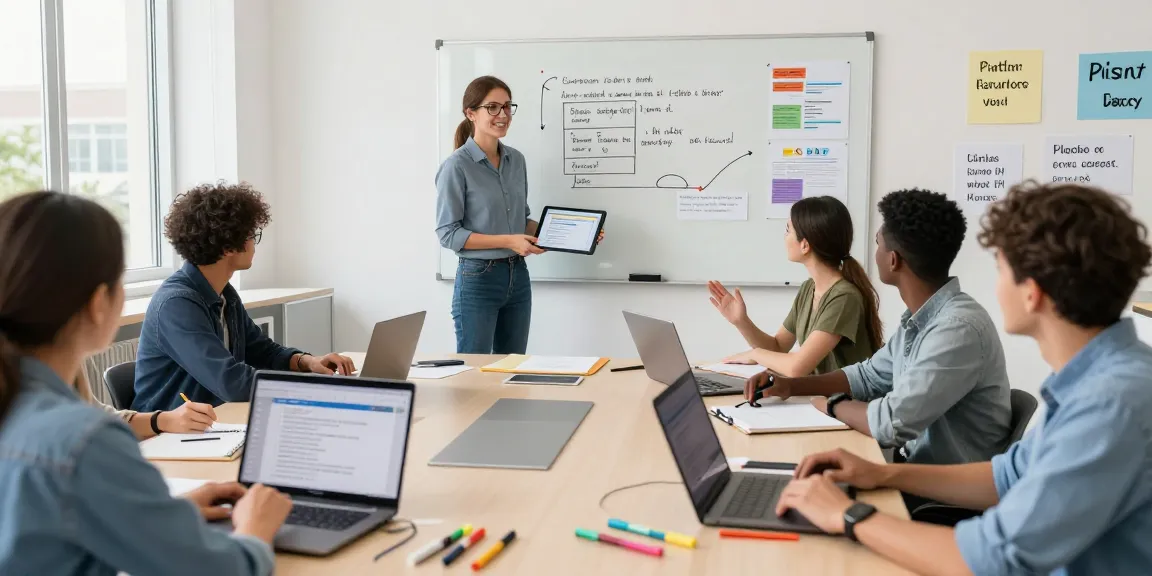 Engaging classroom scene showcasing high-conversion ad copy strategies in a digital marketing course.