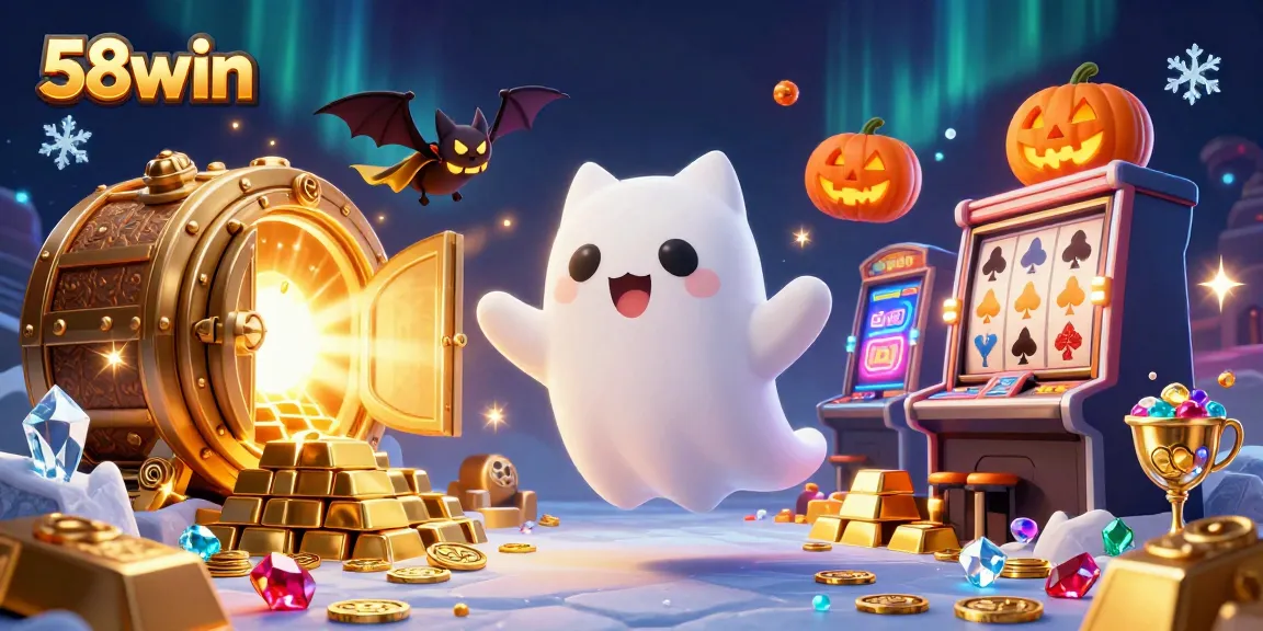 Engage with the exciting world of 58win through a vibrant casino illustration featuring captivating characters.