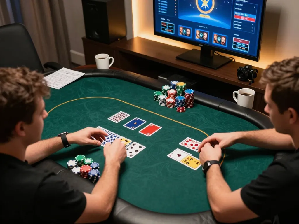 Engage in dagelan4d alternatif poker strategies during online gaming with friends at home.