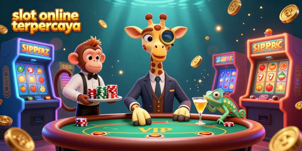 Play exciting slot online terpercaya with a high-roller giraffe and entertaining gaming elements.