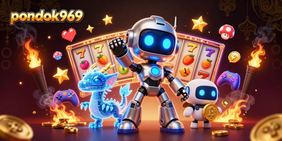 Spin the reels with pondok969's vibrant gaming experience featuring exciting casino elements.