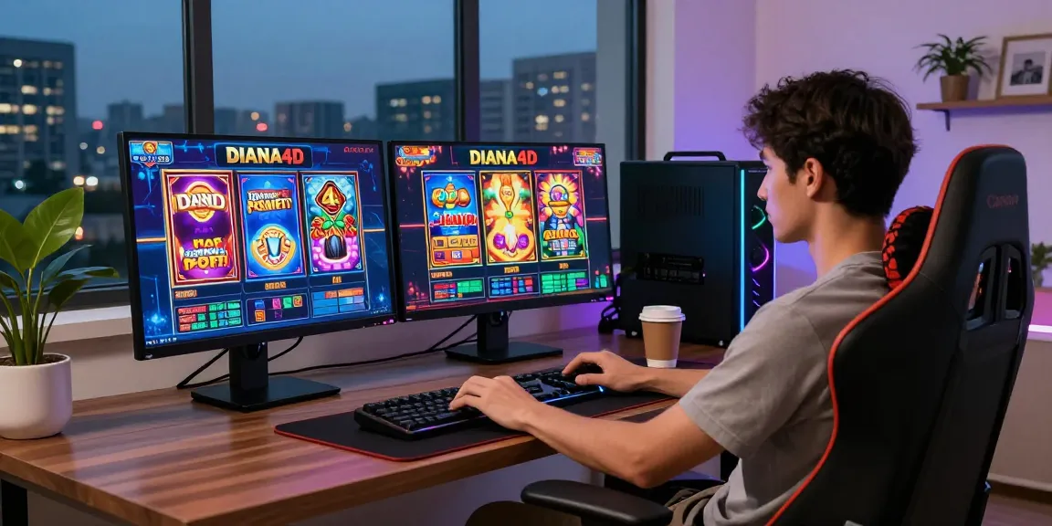 Pengalaman bermain game slot online di DIANA4D dengan suasana modern.