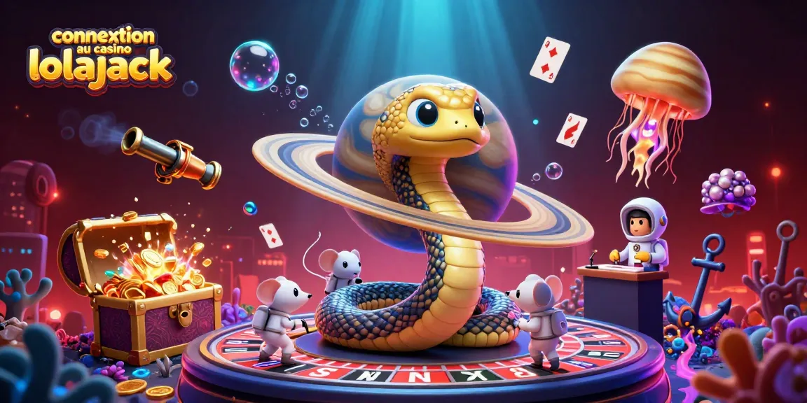 Engage at connexion au casino lolajack with vibrant gaming elements and colorful characters.