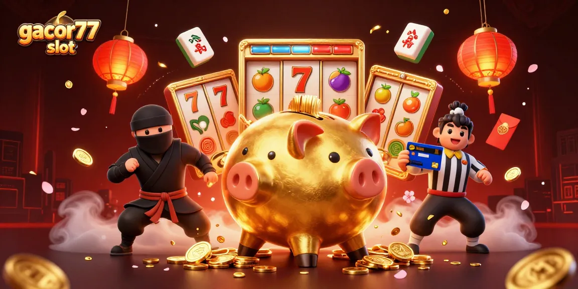 Menang besar di gacor77 slot dengan semua simbol slot dan tokoh menarik dalam suasana kasino yang menyenangkan.