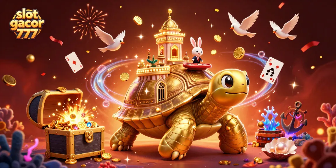 Experience the excitement of slot gacor 777 with a dynamic casino scene featuring vibrant characters and game elements.
