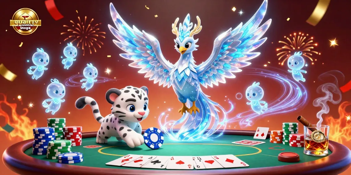 Engage with quality and authority blogs through lively poker scenes featuring magical elements and characters.