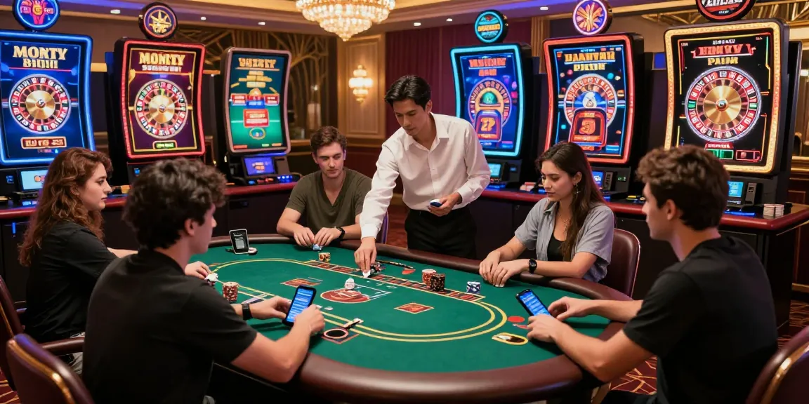 Engaged players enjoying MBM娛樂's thrilling online games in a luxurious casino setting.