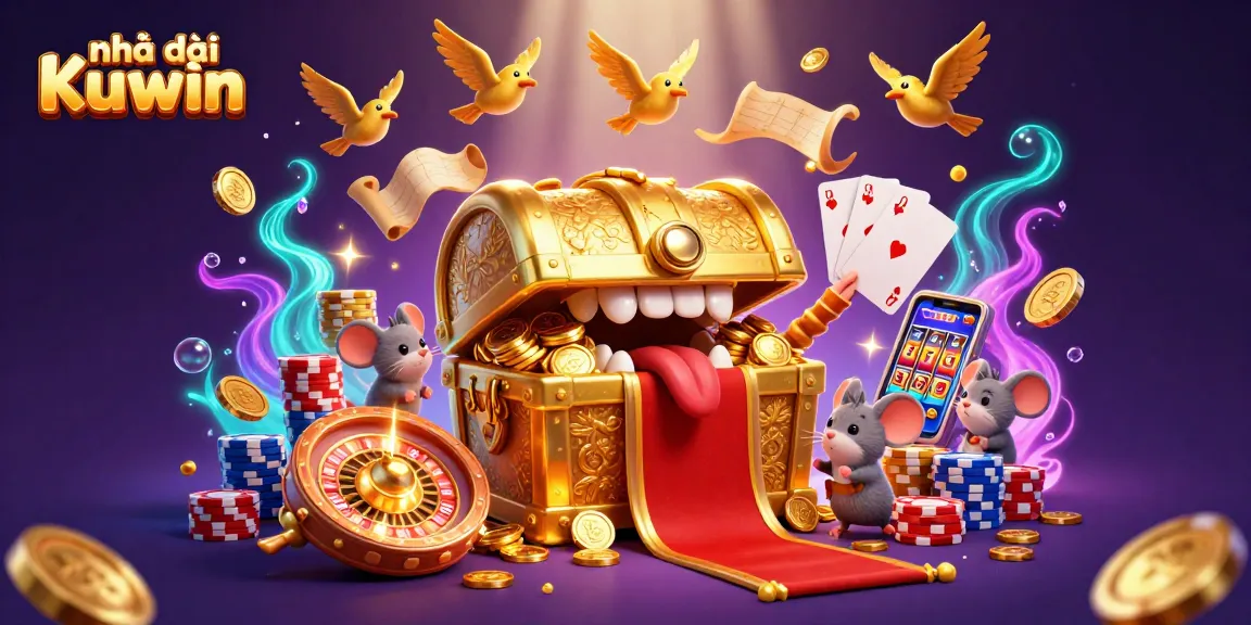 Experience thrilling wins at Nhà cái Kuwin with dazzling gaming elements and treasures.