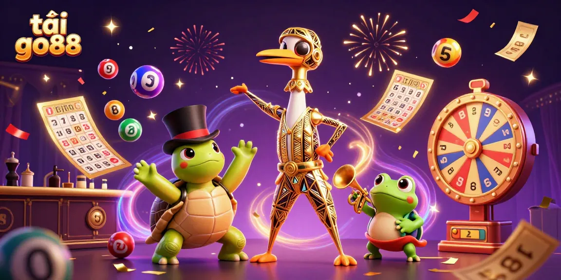 Engage with tải go88 for a vibrant gaming experience featuring colorful lottery elements and lively characters.