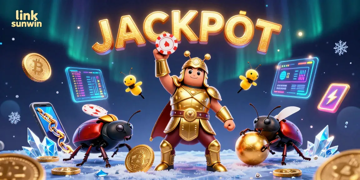 Spin the reels and win at link sunwin with vibrant casino characters celebrating jackpot wins!