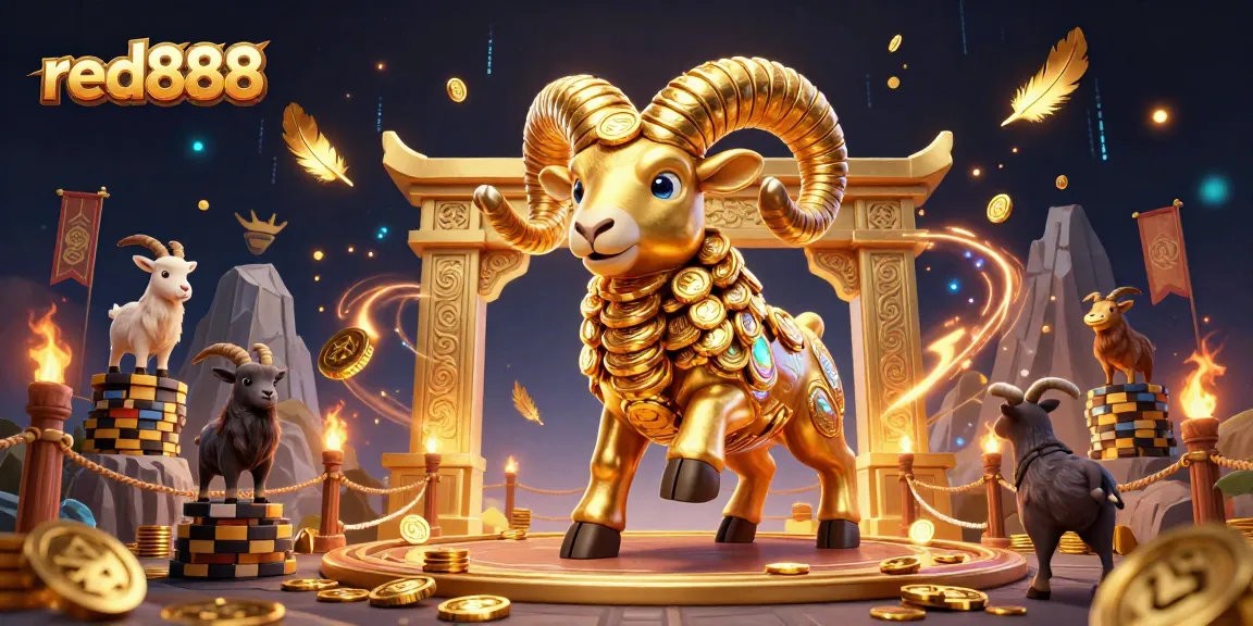 Experience thrilling action at red888 with a dynamic clash of golden ram and mountain goats in this stunning scene!
