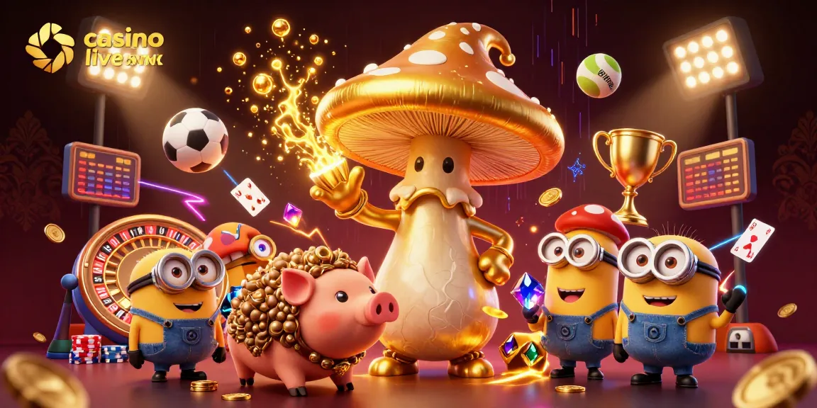 Jouez à casino live sans KYC avec un wizard doré et des éléments de jeu palpitants dans une scène dynamique.