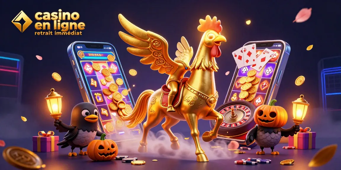 Vivez l'excitation des jeux avec casino en ligne retrait immédiat dans une scène lumineuse de casino