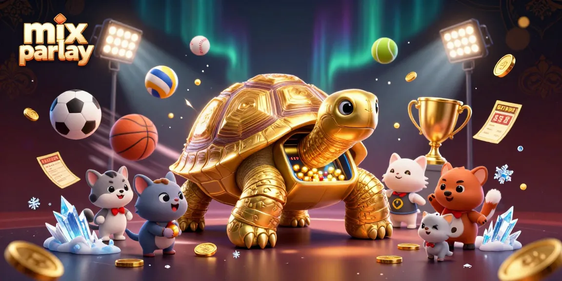 Bet on a thrilling mix parlay with vibrant sports action and excitement in this dynamic illustration.