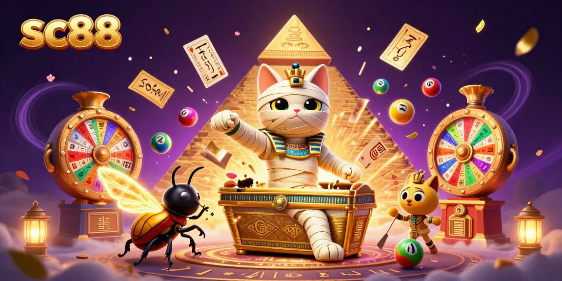 Experience thrilling gameplay at sc88, where an Egyptian mummy cat brings luck with lottery elements.